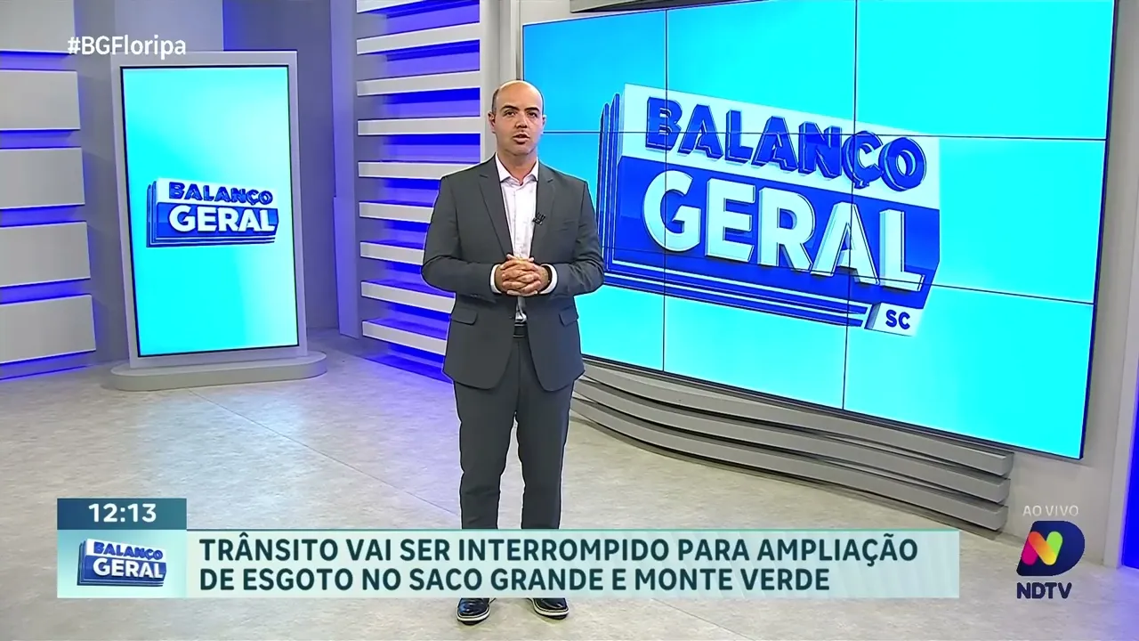 Trânsito interrompido: ampliação de esgoto afeta moradores do Saco Grande e Monte Verde