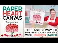 Paper Heart Tree - Easy Canvas Wall Art with your Cricut