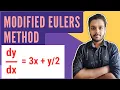 Modified Euler Method Numerical Methods Engineering Mathematics Example Solved - 2 Mathspedia
