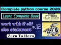 12 Working with if elif else in Python Learn Python Step-by-Step With Book Start in 2026
