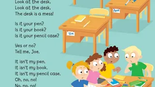 English Song For Children Look At The Desk  English Song For Children Look At The Desk