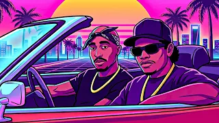 2Pac - Let's Ride (Remix) ft. Eazy-E, DMX, Bone Thugs N Harmony | 80s Synthwave / Retrowave