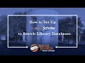 How to Set Up Google Scholar to Search Library Databases