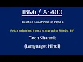 IBMi AS400 - Subst built-in function in