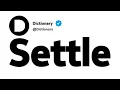 Settle Synonyms Similar Words