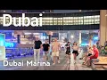 Dubai [4K] Dubai Marina, Marina Walk Walking Tour 🇦🇪
