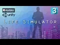 Create a Fun Life Simulator Game using playMaker Unity - Lesson 3 Create Your First State Machine