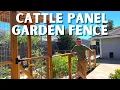 DIY CATTLE PANEL GARDEN FENCE How to Build a Sturdy and Beautiful Fence for the Garden
