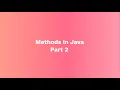Java Methods Explained Learn Method Types Syntax Examples Part 2