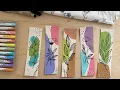 5 Aesthetic boho bookmarks with brushpens