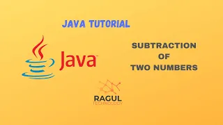 Subtraction of two numbers in java programming