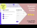 Personal Portfolio website using HTML CSS and JavaScript from scratch Part - 8