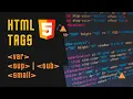 - Sub Subscript sup Superscript var small tags Web Development Learn HTML 2021