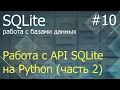 Python SQLite fetchall fetchmany fetchone Binary iterdump