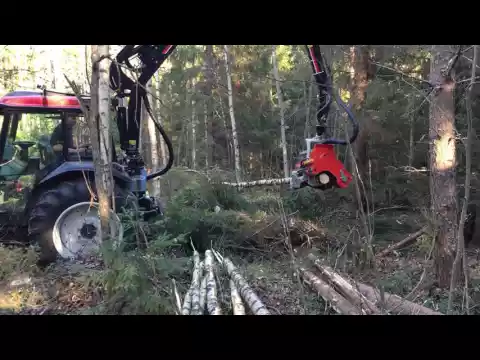 Valtra A93 harvester with Nisula 325H...made by Nisula Forest Oy