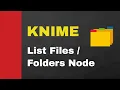 KNIME List Files Folders Node and Excel Reader Node read multiple folders