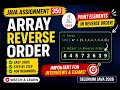 350 Assignment - Printing elements of array in reverse order in Java Selenium Java 2026