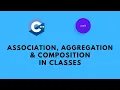 Association Aggregation and Composition in C C for Beginners
