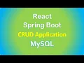 Spring Boot React MySQL CRUD REST APIs example