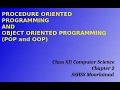 Procedure Oriented Programming And OOP