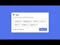 Add Tags Input Box in HTML CSS JavaScript Free source code