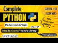 Introduction to NumPy with Examples Part 2 Python Full course for Beginners
