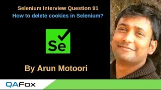 Selenium Interview Question 91 - How to delete cookies in Selenium
