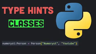 Class Type Annotation Python Tutorial