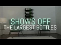 Wall Series Big Bottle Metal Wine Rack