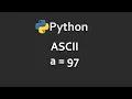 ASCII Of Character In Python Solutions For Python 100 Exercises Program11 CodingFacts