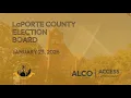 LaPorte County Election Board January 23 2026