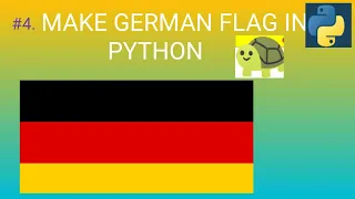 make Germany flag python tutorial
