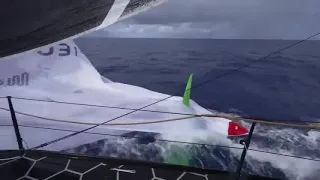 DRAMA The Ocean Race. No Water on 11th Hour, GUYOT Spinnaker Caught on Foil. 4 Days to Cape Town #4