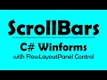 C Winforms - ScrollBars with FlowLayoutPanel Control