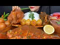 Download Lagu ASMR EATING SPICY MUTTON CURRY,FISH CURRY,CHICKEN CURRY,EGG CURRY,GULAB JAMUN