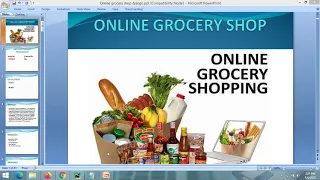PPT - Online Grocery Shop Project PPT Python Django Project PPT