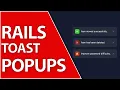 Toast Notifications with Tailwind and Stimulus Ruby On Rails 7 Tutorial
