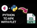Python Code to Android APK with Flet Test APK in Virtual Emulator