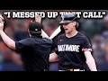 Umpire immediately corrects himself after getting the call wrong a breakdown