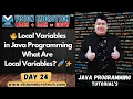 Local Variables in Java Programming What Are Local Variables