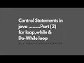 Control Statements loops iteration in Java by AHmEd - RajpOoT