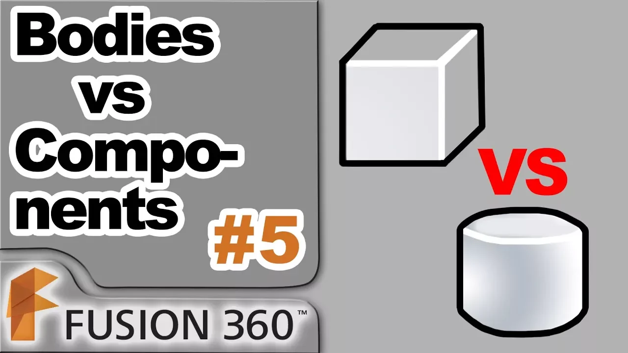 Fusion 360 - Ep5 - Bodies Vs Components