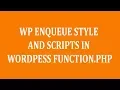 Wordpress Theme Development part-34 How to Adding Scripts Stylesheets with WP enqueue in Wordpress