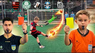 PRIMEIRA VEZ MEU FILHO SENDO JUIZ NO DESAFIO DE PENALTIS! COPA BRASIL
