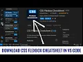How to download css flexbox cheatsheet in vs code