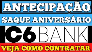 ANTECIPAÇÃO FGTS! BANCO C6BANK | TAXA DE JUROS | VALOR MÍNIMO | 5 PARCELAS | VEJA OS DETALHES!