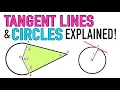 TANGENT LINES AND CIRCLES EXPLAINED