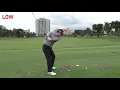Stack and Tilt Golf Swing Demonstration - Draw Fade Low High Max Power