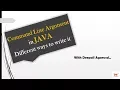 Command Line Argument in JAVA Different ways to write it CORE JAVA Hindi
