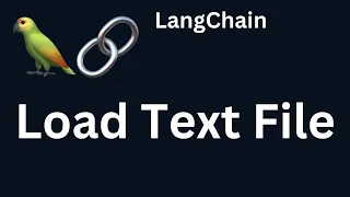 LangChain 10 Load Text File using Langchain Python LangChain